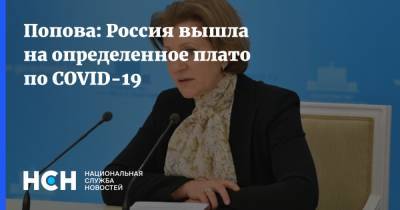 Попова: Россия вышла на определенное плато по COVID-19