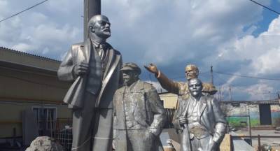 В Липецке пропал стоявший на постаменте памятник Ленину