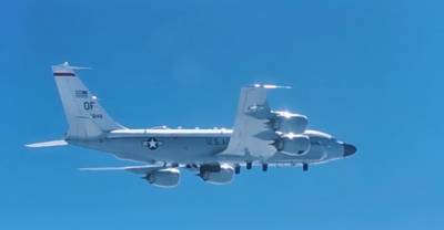 Минобороны опубликовало видео перехвата американского самолёта над Тихим океаном