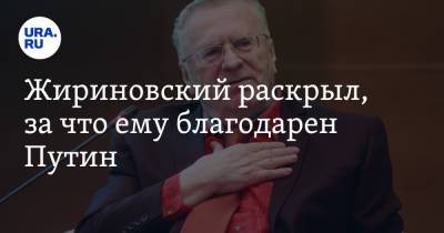 Жириновский раскрыл, за что ему благодарен Путин