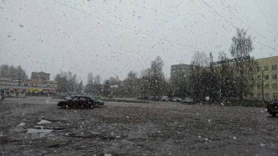 В Смоленской области пошел снег