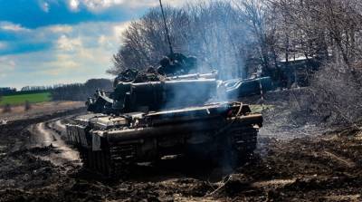 Украинские танкисты провели учения в Донецкой области
