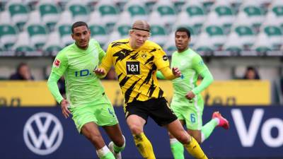 Дубль Холанда помог дортмундской «Боруссии» обыграть «Вольфсбург» в матче Бундеслиги