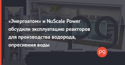 «Энергоатом» и NuScale Power обсудили эксплуатацию реакторов для производства водорода, опреснения воды