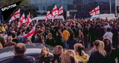 Противники Намахвани ГЭС блокировали центр Кутаиси - видео