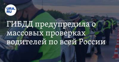 ГИБДД предупредила о массовых проверках водителей по всей России