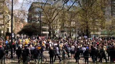 В Лондоне прошла акция протеста против COVID-паспортов