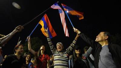 У посольства США в Армении прошел митинг