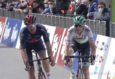 Итальянец Москон выиграл 3-й этап велогонки «Тур Альп»; Марк Падун – 12-й (+Видео) - «Велоспорт»