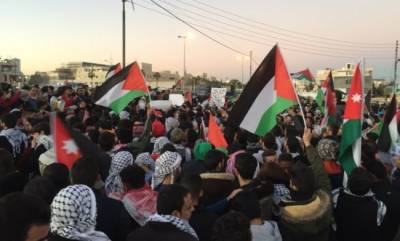 В секторе Газа прошли массовые выступления в поддержку палестинцев в Иерусалиме