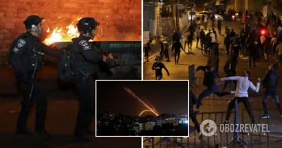 В Израиле разгорелись противостояния, из Сектора Газа запустили ракеты. Фото
