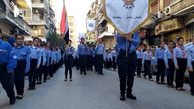 Георгий СВЯТОЙ - В Алеппо прошёл крестный ход в честь Святого Георгия - tvc.ru - Сирия