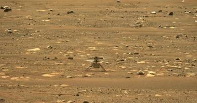 Вертолет Ingenuity прислал первый цветной снимок своего полета на Марсе (фото)