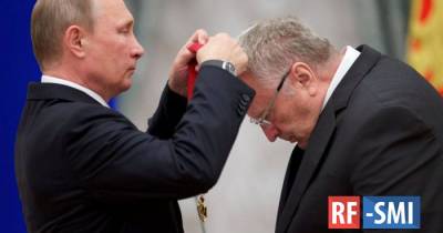 В свой 75-летний юбилей В. Жириновский награжден орденом