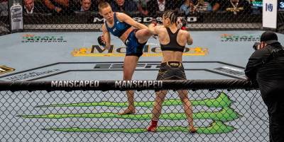 Вэйли Чжан - Роуз Намаюнас - видео нокаута на турнире UFC 261 - ТЕЛЕГРАФ