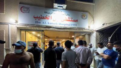 Число жертв пожара в багдадской больнице достигло 82