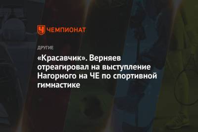 «Красавчик». Верняев отреагировал на выступление Нагорного на ЧЕ по спортивной гимнастике