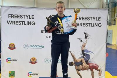 Юный туляк в очередной раз стал победителем в турнире по спортивной борьбе