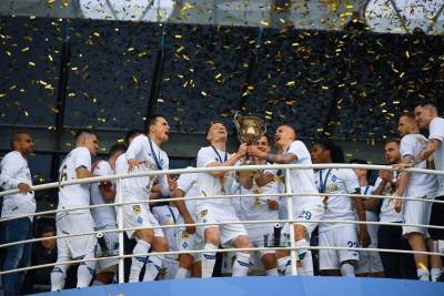 Как Динамо отпраздновало победу в чемпионате Украины