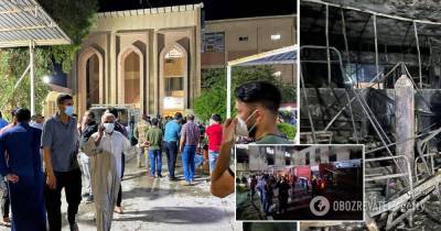 Пожар в COVID-больнице Багдада: много жертв. Фото, видео