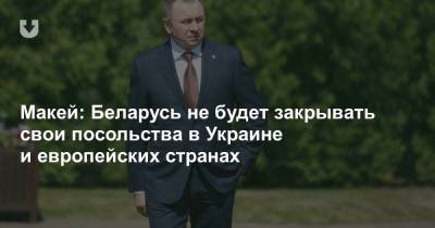 Макей: Беларусь не будет закрывать свои посольства в Украине и европейских странах