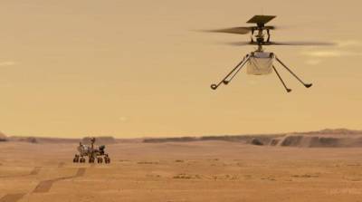 Вертолет Ingenuity во время третьего полета на Марсе пролетел порядка 50 м