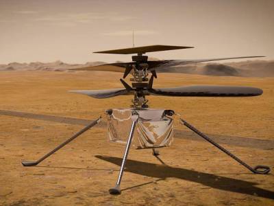 Вертолет NASA развил рекордную скорость на Марсе