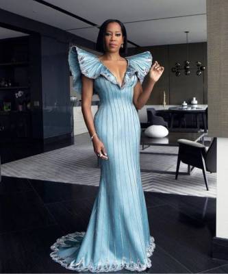 Подражая бабочке: Реджина Кинг в фантастическом платье Louis Vuitton