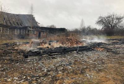 Тело погибшего мужчины нашли в сгоревшем доме в Тверской области