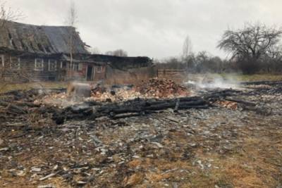 Во время пожара в Тверской области сгорел мужчина