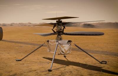 Вертолет NASA на Марсе пролетел 50 метров