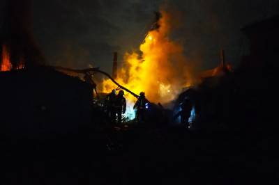 Масштабный пожар в Кривом Роге: огонь охватил более 100 квадратных метров – фото
