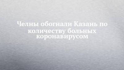 Челны обогнали Казань по количеству больных коронавирусом