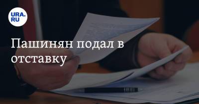 Никол Пашинян - Лилит Макунц - Пашинян подал в отставку - ura.news