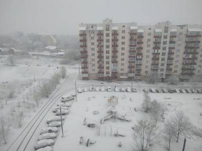 У Київській області наприкінці квітня випав сніг: фото, відео