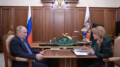 Памфилова на встрече с Путиным поблагодарила прошлый состав ЦИК