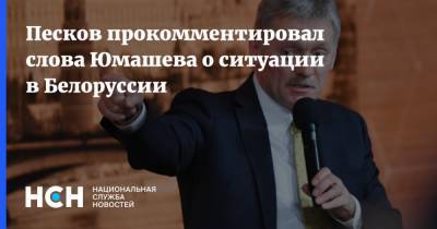 Песков прокомментировал слова Юмашева о ситуации в Белоруссии