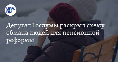 Депутат Госдумы раскрыл схему обмана людей для пенсионной реформы