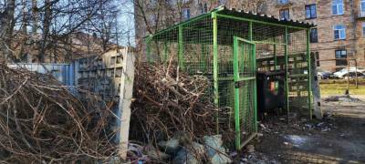 Автоспецтранс требует убрать мусор с контейнерных площадок в Петрозаводске до Дня Победы