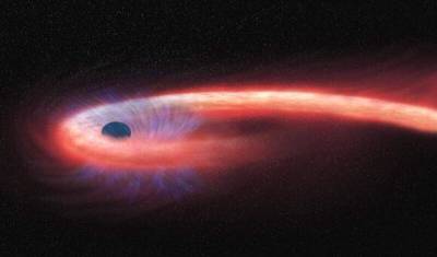 Астрономы увидели, как черная дыра превратила звезду в спагетти