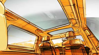 Volkswagen Transporter T7 получит новую компоновку салона и панорамную крышу