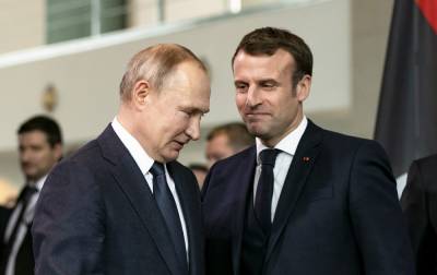 Макрон призвал Путина уменьшить напряженность в отношениях с Украиной