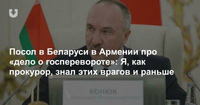 Посол в Беларуси в Армении про «дело о госперевороте»: Я, как прокурор, знал этих врагов и раньше