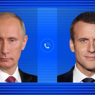 Владимир Путин и Эммануэль Макрон провели телефонный разговор