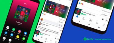 В приложениях Facebook появится мини-плеер для прослушивания подкастов и музыки из Spotify