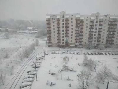 Сразу в нескольких областях Украины посреди весны пошел снег