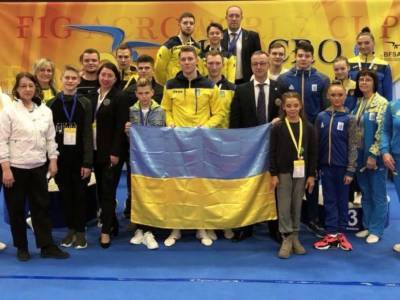 Украинцы завоевали медали Кубка мира по спортивной акробатике