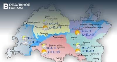 Сегодня в Татарстане ожидается небольшой дождь и до +15 градусов