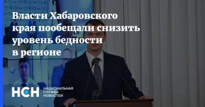 Власти Хабаровского края пообещали снизить уровень бедности в регионе