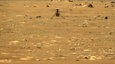 Вертолет Ingenuity совершил третий, самый долгий, полет на Марсе